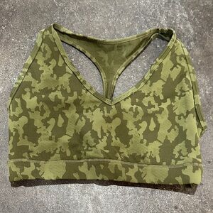 BuffBunny Olive Camo Sports Bra
